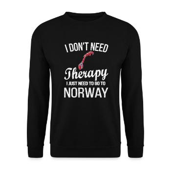 Norvégien Norvège origine drapeau norvégien - Sweat-shirt Unisexe - noir - Devant - Alina (178cm) & Michal (187cm)