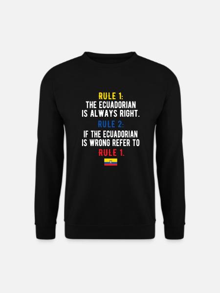 Ecuadorianer Ecuador Ecuadorianische Wurzeln - Unisex Pullover - Schwarz