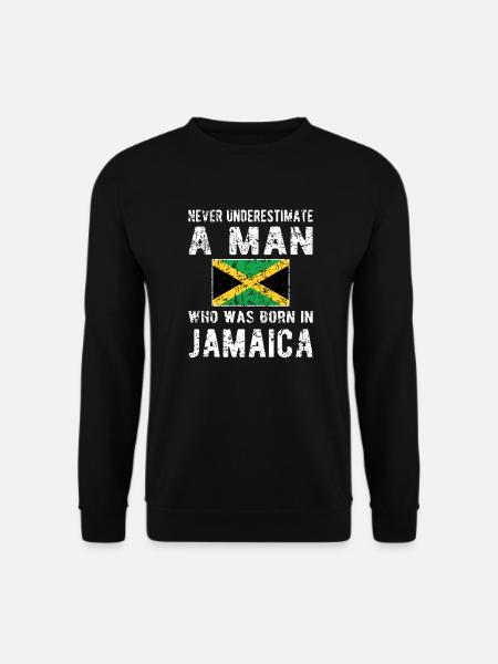 Stolzer Jamaikaner Jamaika Jamaikanische Flagge - Unisex Pullover - Schwarz