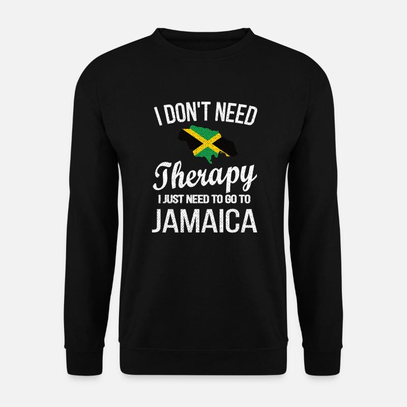 Fier drapeau jamaïcain jamaïcain - Sweat-shirt Unisexe - noir
