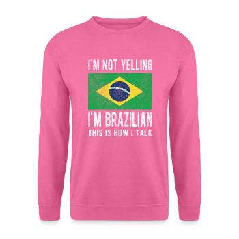 Brésil Brésil Drapeau brésilien - Sweat-shirt Unisexe - rose - Devant