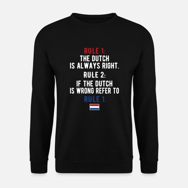 Dutch Netherlands Dutch roots - Unisex Sweatshirt - black
