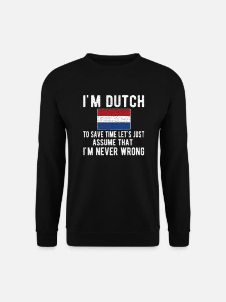 Dutch Netherlands Dutch flag - Unisex Sweatshirt - black