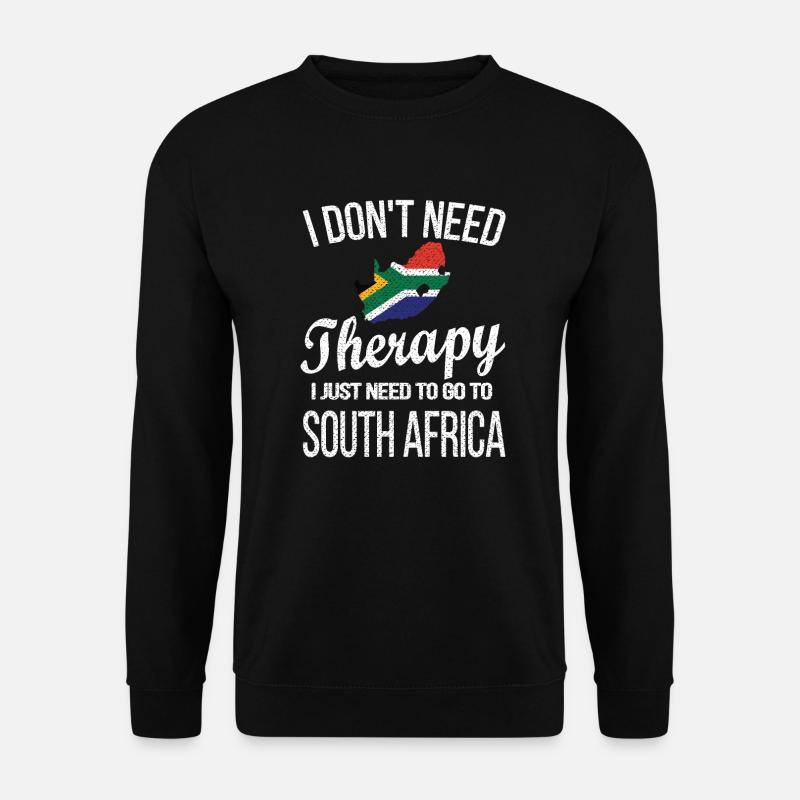 Südafrika Flagge Südafrikaner Südafrika Herkunft - Unisex Pullover - Schwarz