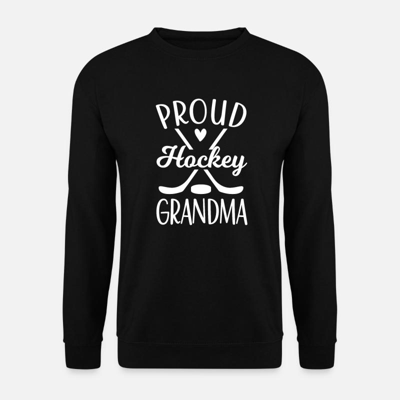 Stolze Eishockey-Großmutter Eishockey-Großmutter - Unisex Pullover - Schwarz