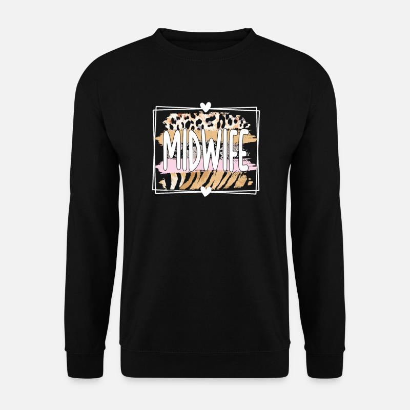 Hebammengeschenk Geburtshelferin Hebamme - Unisex Pullover - Schwarz