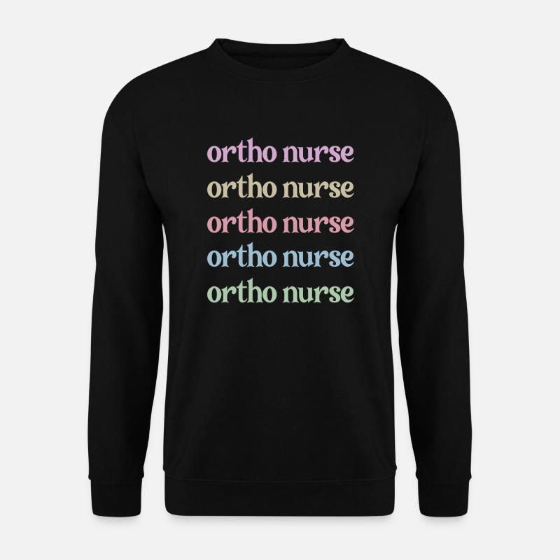 Orthopädische Krankenschwester Orthopädie Pfleger - Unisex Pullover - Schwarz