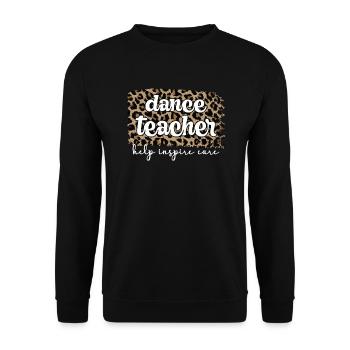 Tanzlehrer Anerkennung Tanzlehrerin Tanzunterricht - Unisex Pullover - Schwarz - Vorne - Alina (178cm) & Michal (187cm)