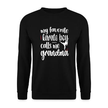Fière Karaté Grand-mère Meilleur Karaté Grand-mère Cadeau - Sweat-shirt Unisexe - noir - Devant - Alina (178cm) & Michal (187cm)
