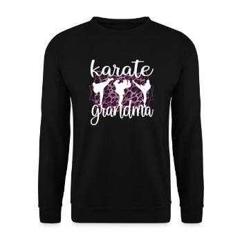 Fière Karaté Grand-mère Meilleur Karaté Grand-mère Cadeau - Sweat-shirt Unisexe - noir - Devant - Alina (178cm) & Michal (187cm)