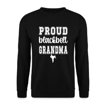 Black Belt Karate Grandma Karate Grandmother - Unisex Sweatshirt - black - Front - Alina (178cm) & Michal (187cm)