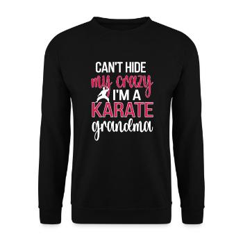 Fière Karaté Grand-mère Meilleur Karaté Grand-mère Cadeau - Sweat-shirt Unisexe - noir - Devant - Alina (178cm) & Michal (187cm)