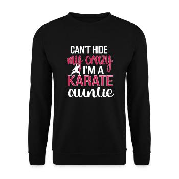 Meilleur cadeau de tante de karaté fière de tante de karaté - Sweat-shirt Unisexe - noir - Devant - Alina (178cm) & Michal (187cm)