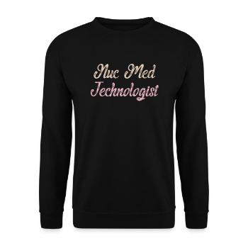 Medical Radiology Technologist Nuclear Medicine - Unisex Sweatshirt - black - Front - Alina (178cm) & Michal (187cm)