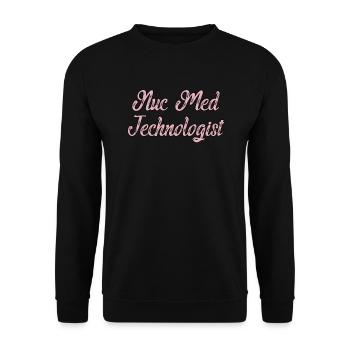 Medical Radiology Technologist Nuclear Medicine - Unisex Sweatshirt - black - Front - Alina (178cm) & Michal (187cm)