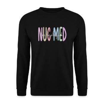Medical Radiology Technologist Nuclear Medicine - Unisex Sweatshirt - black - Front - Alina (178cm) & Michal (187cm)