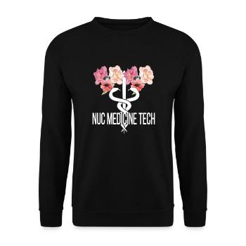 Medical Radiology Technologist Nuclear Medicine - Unisex Sweatshirt - black - Front - Alina (178cm) & Michal (187cm)