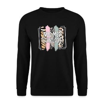Medical Radiology Technologist Nuclear Medicine - Unisex Sweatshirt - black - Front - Alina (178cm) & Michal (187cm)