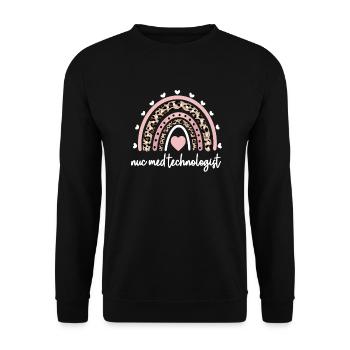 Medical Radiology Technologist Nuclear Medicine - Unisex Sweatshirt - black - Front - Alina (178cm) & Michal (187cm)