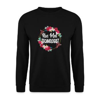 Medical Radiology Technologist Nuclear Medicine - Unisex Sweatshirt - black - Front - Alina (178cm) & Michal (187cm)