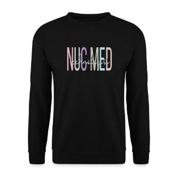 Medical Radiology Technologist Nuclear Medicine - Unisex Sweatshirt - black - Front - Alina (178cm) & Michal (187cm)