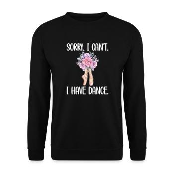 Ballet Dancer Gift Ballerina Ballet Dancer - Unisex Sweatshirt - black - Front - Alina (178cm) & Michal (187cm)