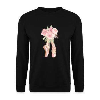 Ballet Dancer Gift Ballerina Ballet Dancer - Unisex Sweatshirt - black - Front - Alina (178cm) & Michal (187cm)