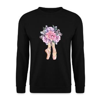 Ballet Dancer Gift Ballerina Ballet Dancer - Unisex Sweatshirt - black - Front - Alina (178cm) & Michal (187cm)