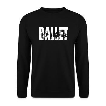 Ballet Dancer Gift Ballerina Ballet Dancer - Unisex Sweatshirt - black - Front - Alina (178cm) & Michal (187cm)