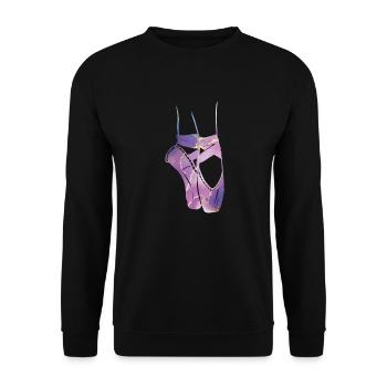 danseuse de ballet ballerine ballet danse ballerine - Sweat-shirt Unisexe - noir - Devant - Alina (178cm) & Michal (187cm)