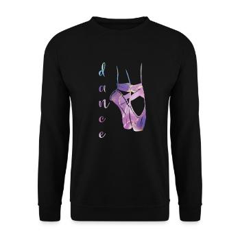 ballet dancer ballerina ballet dance ballerina - Unisex Sweatshirt - black - Front - Alina (178cm) & Michal (187cm)