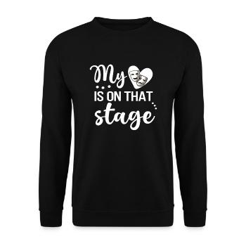 Meilleur Théâtre Mama Théâtre Acteur Mère - Sweat-shirt Unisexe - noir - Devant - Alina (178cm) & Michal (187cm)