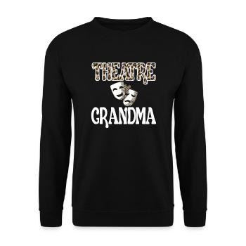 Théâtre Grand-mère Fière Théâtre Acteurs Grand-mère - Sweat-shirt Unisexe - noir - Devant - Alina (178cm) & Michal (187cm)
