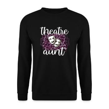 Théâtre Tante Fière Théâtre Acteurs Tante - Sweat-shirt Unisexe - noir - Devant - Alina (178cm) & Michal (187cm)