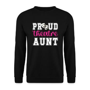 Théâtre Tante Fière Théâtre Acteurs Tante - Sweat-shirt Unisexe - noir - Devant - Alina (178cm) & Michal (187cm)