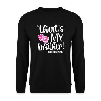 Theater Sister Theater Actor Sister - Unisex Sweatshirt - black - Front - Alina (178cm) & Michal (187cm)