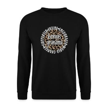 Fier Bonus Grandma Meilleur Cadeau Belle Belle-Mère - Sweat-shirt Unisexe - noir - Devant - Alina (178cm) & Michal (187cm)