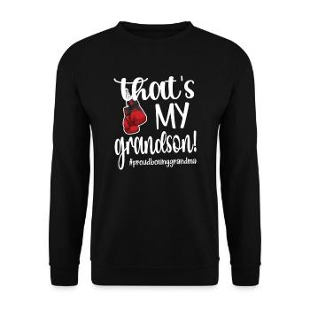 Boxoma fier boxe grand-mère boxeur grand-mère cadeau - Sweat-shirt Unisexe - noir - Devant - Alina (178cm) & Michal (187cm)