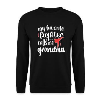 Taekwondo Grand-mère Fière Taekwondo Grand-mère Cadeau - Sweat-shirt Unisexe - noir - Devant - Alina (178cm) & Michal (187cm)