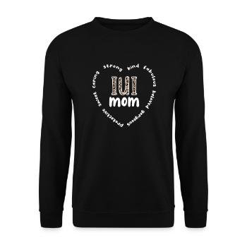 IUI Mama Intrauterine Insemination IUI Mother - Unisex Sweatshirt - black - Front - Alina (178cm) & Michal (187cm)