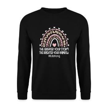 IUI Mama Intrauterine Insemination Mother Gift - Unisex Sweatshirt - black - Front - Alina (178cm) & Michal (187cm)