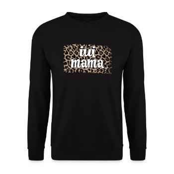 Stolze IUI Mama IUI Intrauterine Insemination Mama - Unisex Pullover - Schwarz - Vorne - Alina (178cm) & Michal (187cm)