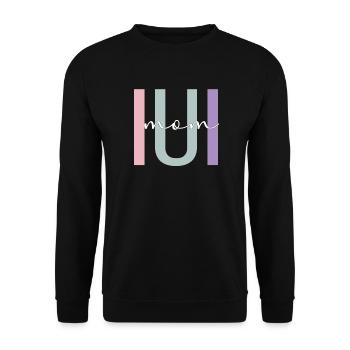 Stolze IUI Mama IUI Intrauterine Insemination Mama - Unisex Pullover - Schwarz - Vorne - Alina (178cm) & Michal (187cm)