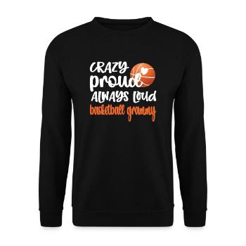 Grammy Grandma By Basketball Player Basketball Grammy - Unisex Sweatshirt - black - Front - Alina (178cm) & Michal (187cm)