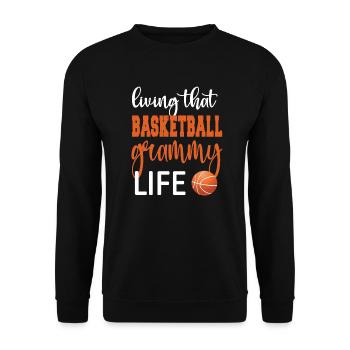 Grammy Grandma By Basketball Player Basketball Grammy - Unisex Sweatshirt - black - Front - Alina (178cm) & Michal (187cm)