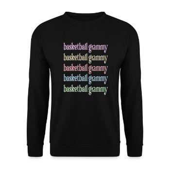 Grammy Grandma By Basketball Player Basketball Grammy - Unisex Sweatshirt - black - Front - Alina (178cm) & Michal (187cm)
