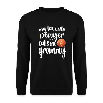 Grammy Grandma By Basketball Player Basketball Grammy - Unisex Sweatshirt - black - Front - Alina (178cm) & Michal (187cm)