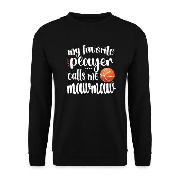 Mawmaw Grandma Of Basketball Player Basketball Mawmaw - Unisex Sweatshirt - black - Front - Alina (178cm) & Michal (187cm)