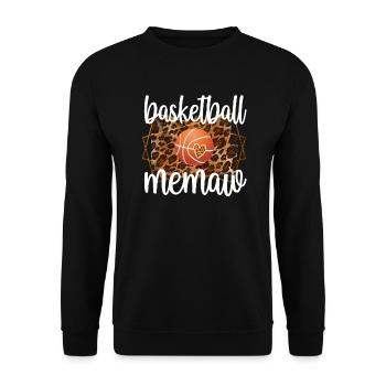 Memaw Grandma Of Basketball Player Basketball Memaw - Unisex Sweatshirt - black - Front - Alina (178cm) & Michal (187cm)