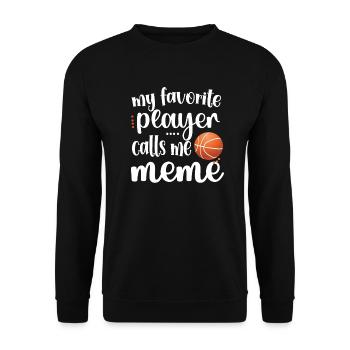 Meme Grandma Of Basketball Player Basketball Meme - Unisex Sweatshirt - black - Front - Alina (178cm) & Michal (187cm)